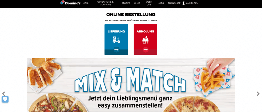 Dominos- Website